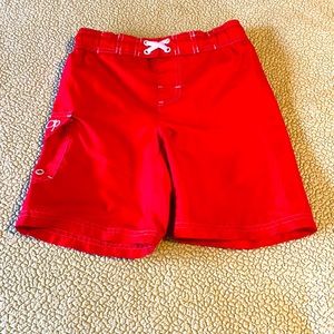 Red Swim Trunks